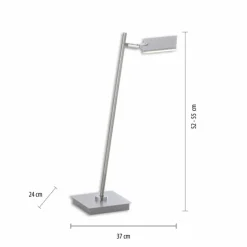 Luminaires Paul Neuhaus Éclairage Led|Lampe de table Paul Neuhaus PURE-MIRA LED Aluminium, 1 lumière, Télécommandes
