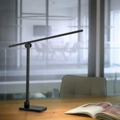 Luminaires Paul Neuhaus Éclairage Led|Lampe de table Paul Neuhaus PURE-GRAFO LED Noir, 1 lumière