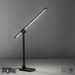 Luminaires Paul Neuhaus Éclairage Led|Lampe de table Paul Neuhaus PURE-GRAFO LED Noir, 1 lumière