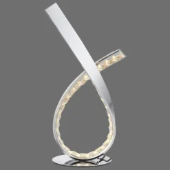 Luminaires Paul Neuhaus Lampes À Poser|Lampe de table Paul Neuhaus BRILLA LED Argenté, 1 lumière