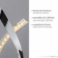 Luminaires Paul Neuhaus Lampes À Poser|Lampe de table Paul Neuhaus BRILLA LED Argenté, 1 lumière
