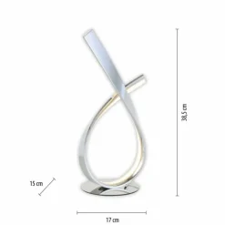 Luminaires Paul Neuhaus Éclairage Led|Lampe de table Paul Neuhaus LINDA LED Chrome, 1 lumière