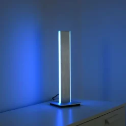Lampe de table Paul-Neuhaus Q-ADRIANA LED Aluminium, 2 lumières, Télécommandes
