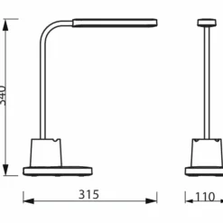 Luminaires Philips Éclairage Led|Lampe de table Philips Bucket LED Blanc, 1 lumière