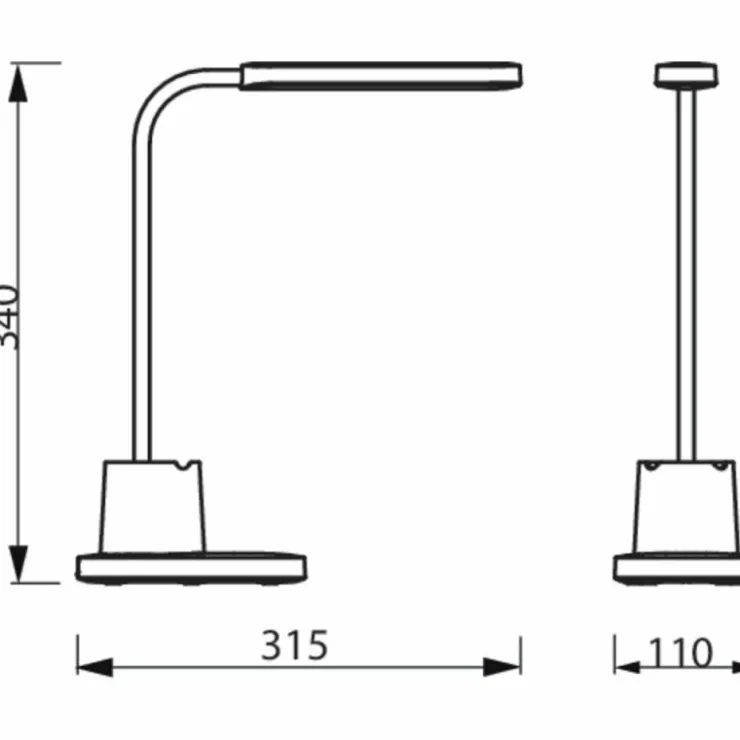 Luminaires Philips Éclairage Led|Lampe de table Philips Bucket LED Blanc, 1 lumière