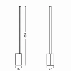 Lampe de table Philips Hue Gradient Signe LED Blanc, 1 lumière, Changeur de couleurs