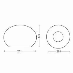 Lampe de table Philips Hue Flourish LED Blanc, 1 lumière, Changeur de couleurs
