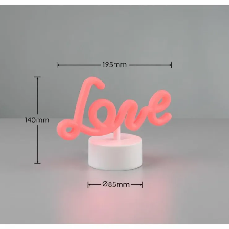 Luminaires Reality Éclairage Led|Lampe de table Reality AMOR LED Blanc, 1 lumière