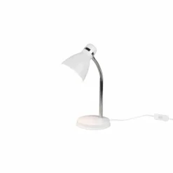 Luminaires Reality Lampes À Poser|Lampe de table Reality Harvey Chrome, Blanc, 1 lumière
