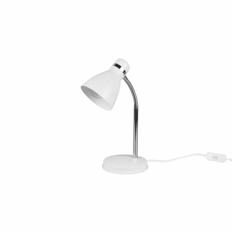 Luminaires Reality Lampes À Poser|Lampe de table Reality Harvey Chrome, Blanc, 1 lumière