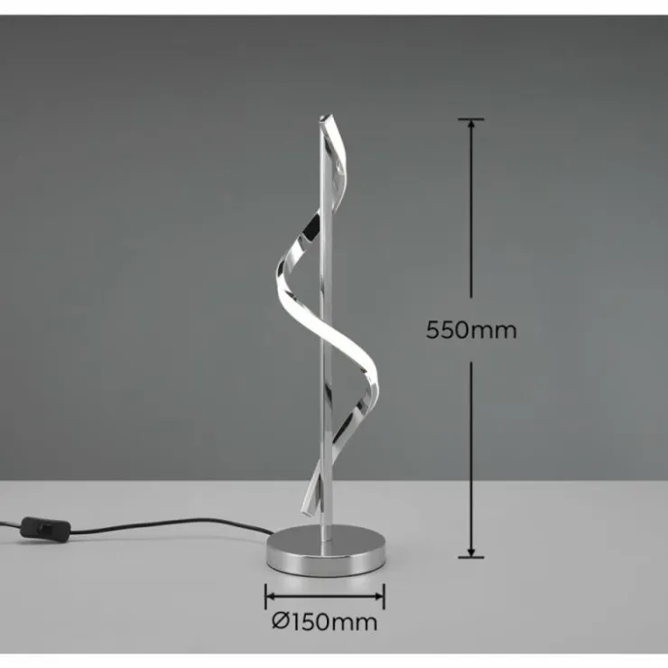 Luminaires Reality Lampes À Poser|Lampe de table Reality Isabel LED Chrome, 1 lumière