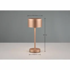 Luminaires Reality Éclairage Led|Lampe de table Reality JEFF LED Brun, 1 lumière