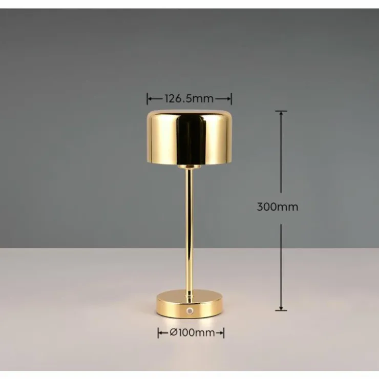 Luminaires Reality Éclairage Led|Lampe de table Reality JEFF LED Laiton, 1 lumière