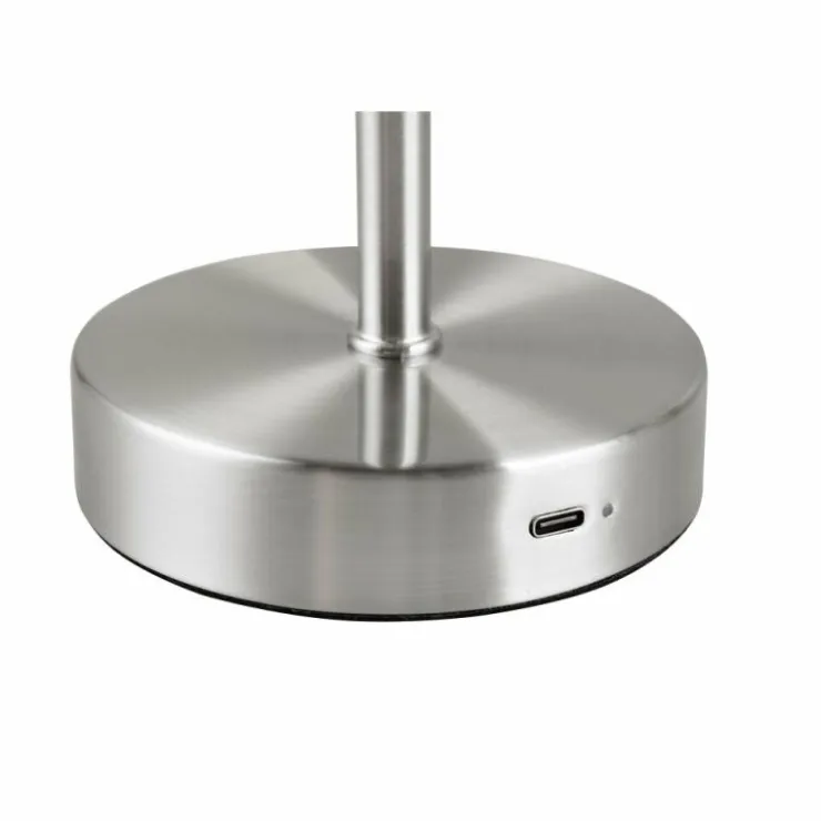 Luminaires Reality Éclairage Led|Lampe de table Reality JEFF LED Nickel mat, 1 lumière