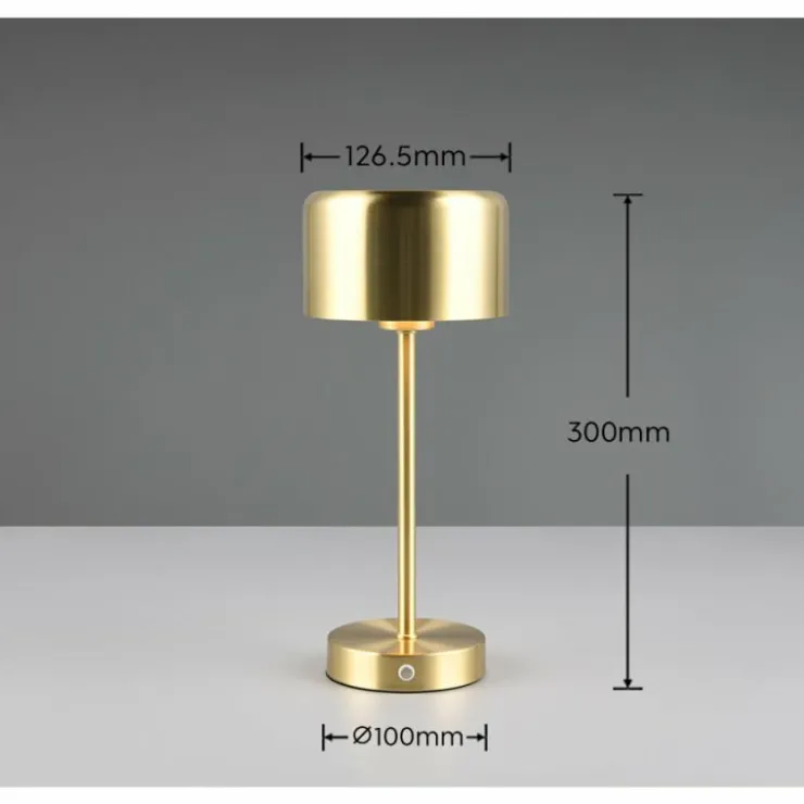 Luminaires Reality Éclairage Led|Lampe de table Reality JEFF LED Laiton, 1 lumière