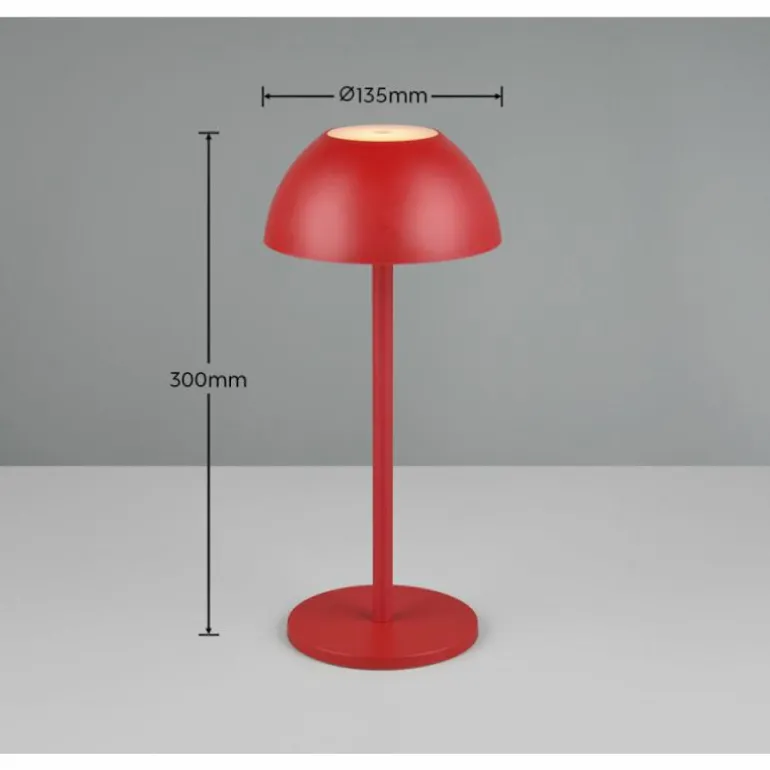 Lampe de table Reality RICARDO LED Rouge, 1 lumière