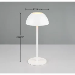 Lampe de table Reality RICARDO LED Blanc, 1 lumière