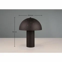Luminaires Reality Lampes À Poser|Lampe de table Reality SETA Noir, 1 lumière