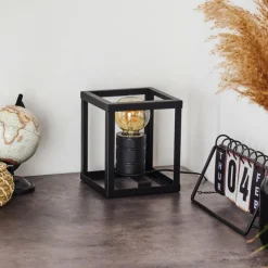 hofstein Lampes À Poser|Lampe de table Salla Noir, 1 lumière