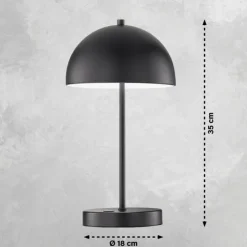 SCHÖNER WOHNEN-Kollektion Éclairage Led|Lampe de table Kia LED Noir, 1 lumière
