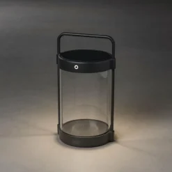 Lampe de table solaire Konstsmide Crotone LED Noir, 1 lumière