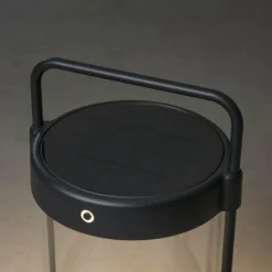 Lampe de table solaire Konstsmide Crotone LED Noir, 1 lumière