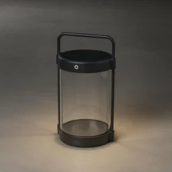 Lampe de table solaire Konstsmide Crotone LED Noir, 1 lumière