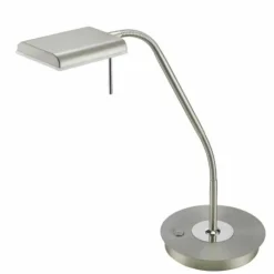 Luminaires Trio Éclairage Led|Lampe de table Sorpetaler Leuchten Bergamo LED Nickel mat, 1 lumière