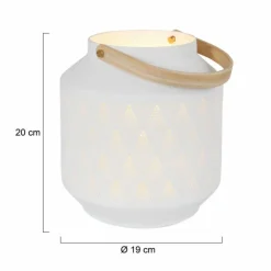 Luminaires Steinhauer Lampes À Poser|Lampe de table Steinhauer Porcelain Blanc, 1 lumière