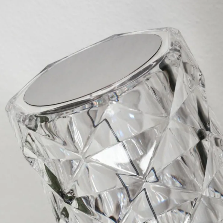 hofstein Lampes À Poser|Lampe de table Toire LED Transparent, Blanc, 1 lumière