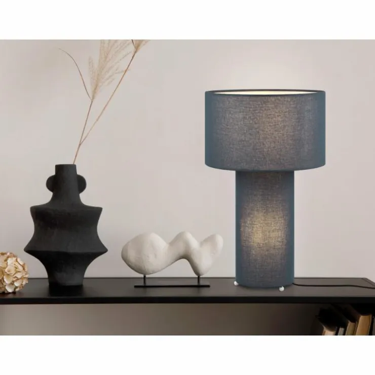 Luminaires Trio Lampes À Poser|Lampe de table Trio Bale Bleu, 2 lumières