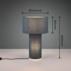 Luminaires Trio Lampes À Poser|Lampe de table Trio Bale Bleu, 2 lumières