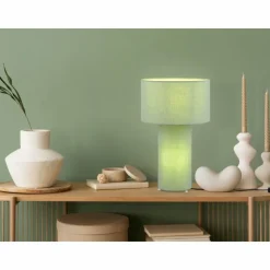 Luminaires Trio Lampes À Poser|Lampe de table Trio Bale Vert, 2 lumières