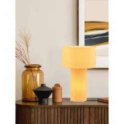 Luminaires Trio Lampes À Poser|Lampe de table Trio Bale Jaune, 2 lumières