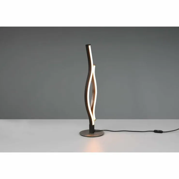 Luminaires Trio Lampes À Poser|Lampe de table Trio Blaze LED Aluminium brossé, 1 lumière