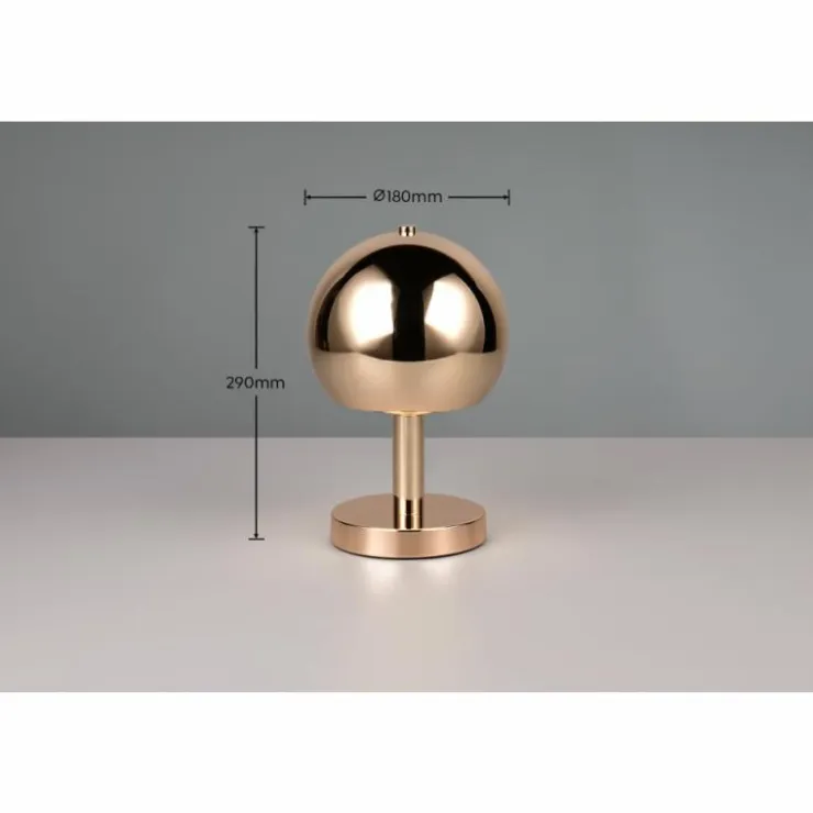 Luminaires Trio Lampes À Poser|Lampe de table Trio BOCCIA Laiton, 1 lumière
