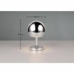 Luminaires Trio Lampes À Poser|Lampe de table Trio BOCCIA Chrome, 1 lumière