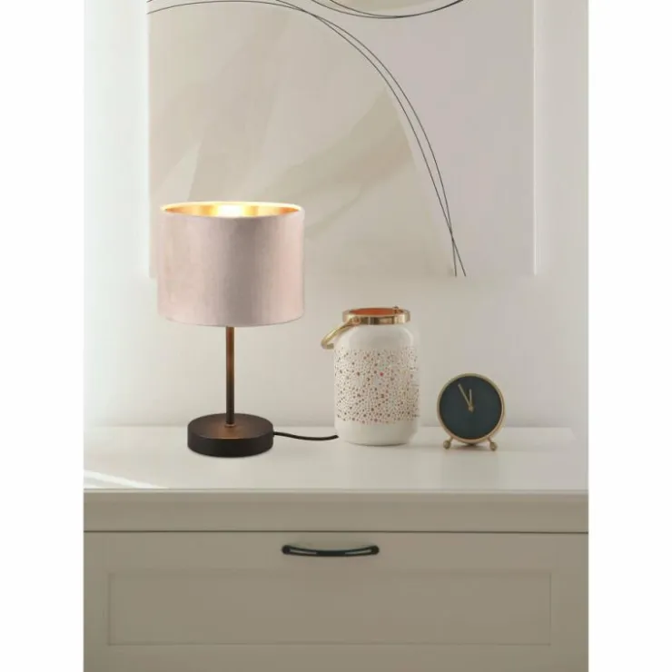 Luminaires Trio Lampes À Poser|Lampe de table Trio JULIETA Noir, 1 lumière