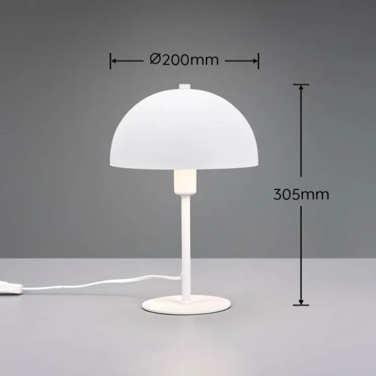 Luminaires Trio Lampes À Poser|Lampe de table Trio Nola Blanc, 1 lumière