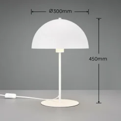 Luminaires Trio Lampes À Poser|Lampe de table Trio Nola Blanc, 1 lumière