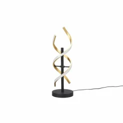 Luminaires Trio Éclairage Led|Lampe de table Trio Sequence LED Laiton, Noir, 1 lumière