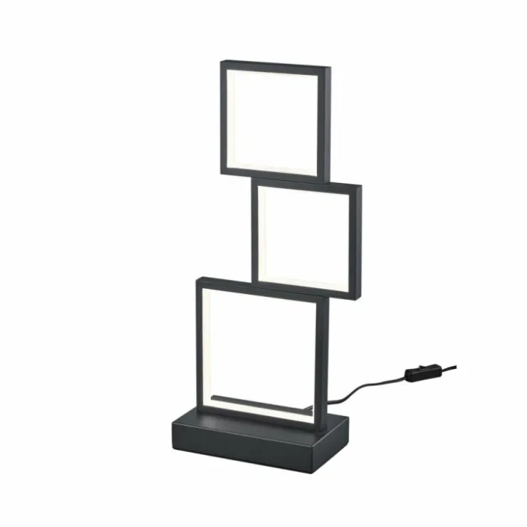 Luminaires Trio Lampes À Poser|Lampe de table Trio Sorrento LED Noir, 1 lumière