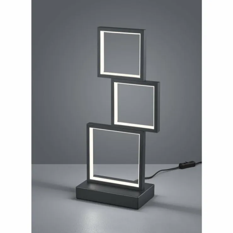 Luminaires Trio Lampes À Poser|Lampe de table Trio Sorrento LED Noir, 1 lumière
