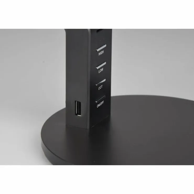 Luminaires Trio Éclairage Led|Lampe de table Trio-Leuchten Ava LED Noir, 1 lumière