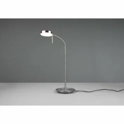 Luminaires Trio Éclairage Led|Lampe de table Trio-Leuchten Monza LED Nickel mat, 1 lumière