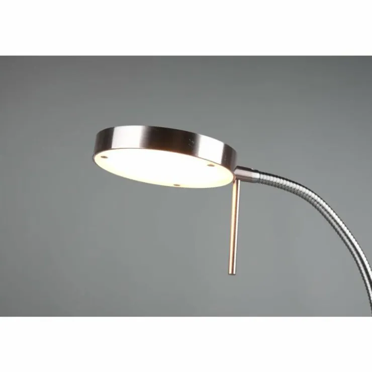 Luminaires Trio Éclairage Led|Lampe de table Trio-Leuchten Monza LED Nickel mat, 1 lumière