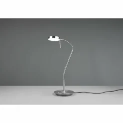Luminaires Trio Éclairage Led|Lampe de table Trio-Leuchten Monza LED Nickel mat, 1 lumière