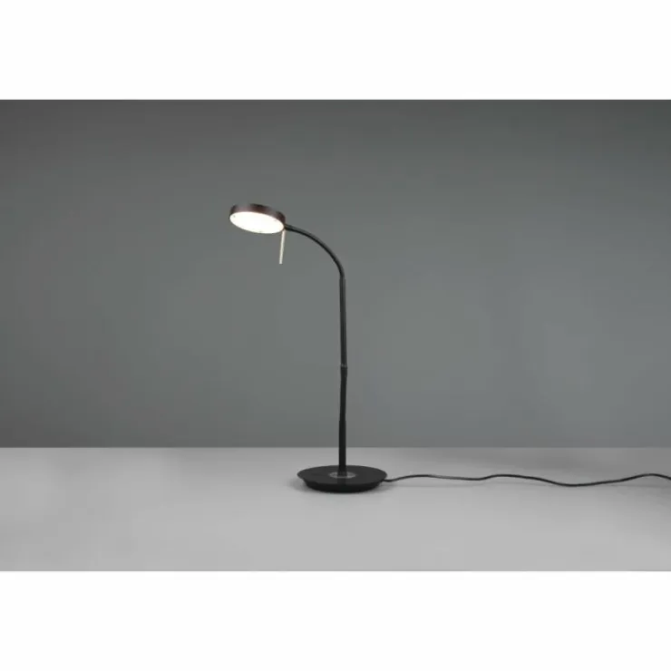 Luminaires Trio Éclairage Led|Lampe de table Trio-Leuchten Monza LED Noir, 1 lumière