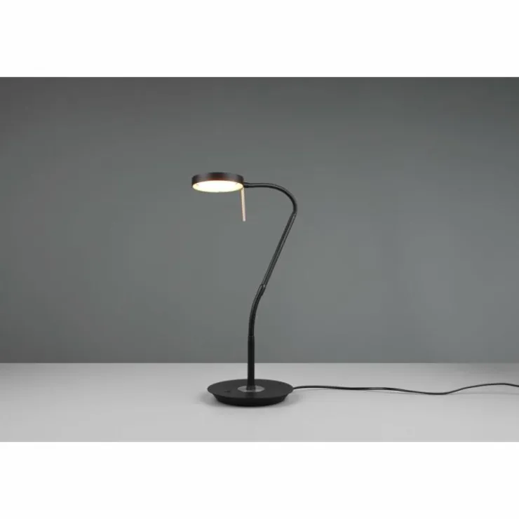 Luminaires Trio Éclairage Led|Lampe de table Trio-Leuchten Monza LED Noir, 1 lumière