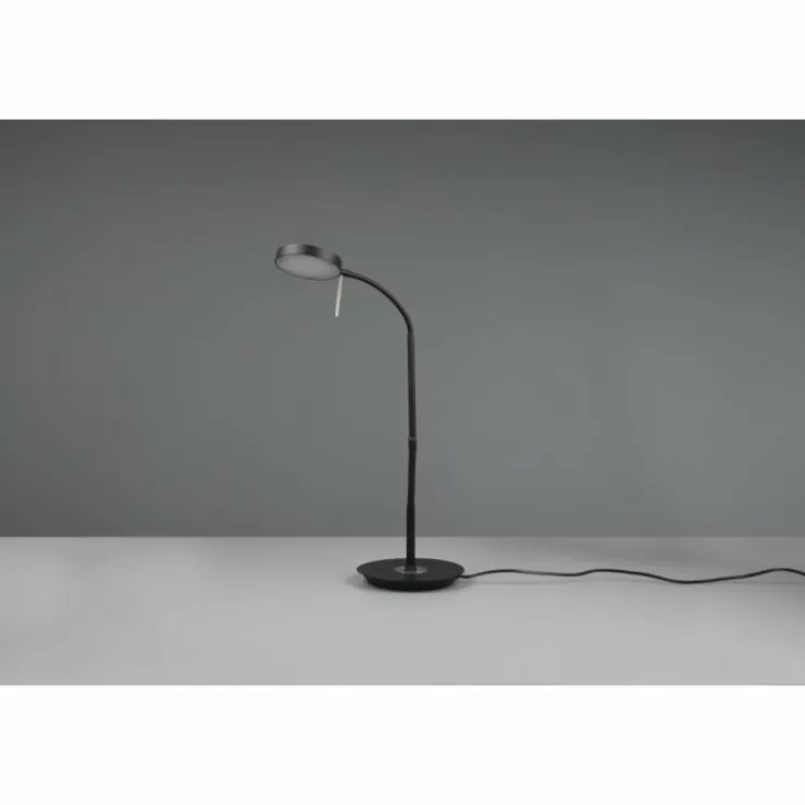 Luminaires Trio Éclairage Led|Lampe de table Trio-Leuchten Monza LED Noir, 1 lumière